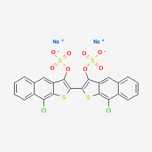Disodium;[9-chloro-2-(9-chloro-3-sulfonatooxybenzo[f][1]benzothiol-2-yl)benzo[f][1]benzothiol-3-yl] sulfate