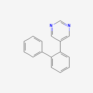 molecular formula C16H12N2 B5928303 5-biphenyl-2-ylpyrimidine 