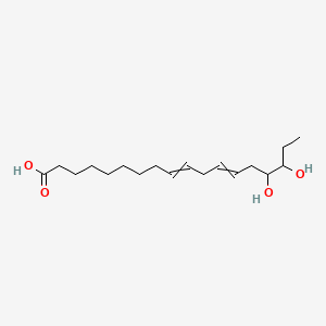 molecular formula C18H32O4 B592837 15,16-Dihydroxyoctadeca-9,12-dienoic acid CAS No. 140129-22-2