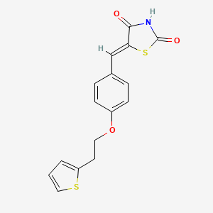 molecular formula C16H13NO3S2 B592853 CAY10638 