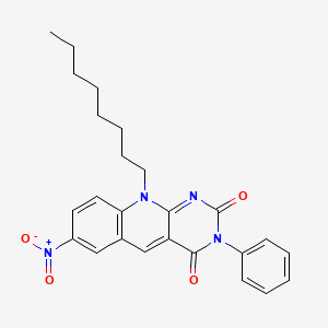 molecular formula C25H26N4O4 B592862 Antitumor agent-144 CAS No. 137346-42-0