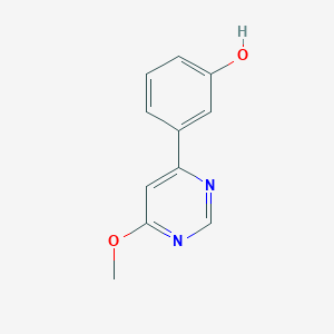 molecular formula C11H10N2O2 B5928660 3-(6-methoxypyrimidin-4-yl)phenol 