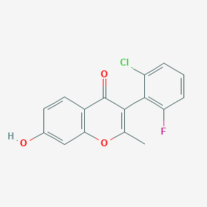 molecular formula C16H10ClFO3 B5928715 3-(2-chloro-6-fluorophenyl)-7-hydroxy-2-methyl-4H-chromen-4-one 