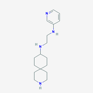 molecular formula C17H28N4 B5928824 N-3-azaspiro[5.5]undec-9-yl-N'-3-pyridinyl-1,2-ethanediamine dihydrochloride 