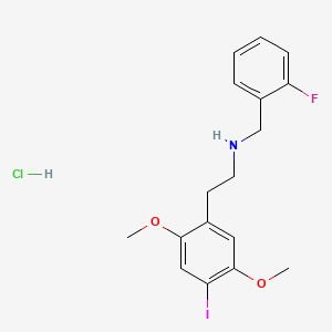 molecular formula C17H20ClFINO2 B592884 25I-NBF hydrochloride CAS No. 1539266-13-1