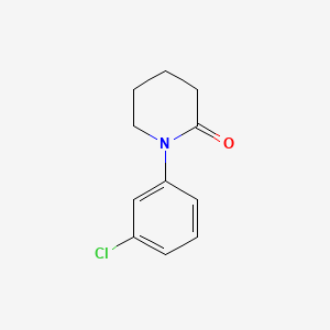 molecular formula C11H12ClNO B592886 1-(3-Chlorophenyl)piperidin-2-one CAS No. 132573-12-7