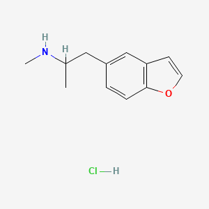molecular formula C12H16ClNO B592911 1-(1-benzofuran-5-yl)-N-methylpropan-2-amine;hydrochloride CAS No. 1823925-53-6