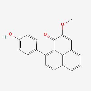 9-(4-Hydroxyphenyl)-2-methoxy-1H-phenalen-1-one