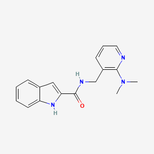 molecular formula C17H18N4O B5929212 N-{[2-(dimethylamino)pyridin-3-yl]methyl}-1H-indole-2-carboxamide 