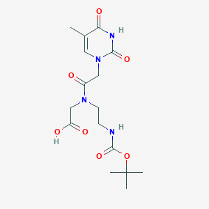 molecular formula C16H24N4O7 B592923 Boc-PNA-T-OH CAS No. 139166-80-6