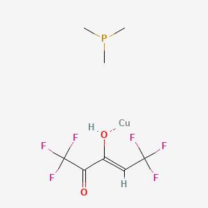 molecular formula C8H11CuF6O2P B592925 Trimethylphosphine(hexafluoro-2,4-pentanedionate)copper (I) CAS No. 135707-05-0