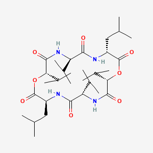 molecular formula C32H56N4O8 B592931 Sporidesmolide III CAS No. 1803-67-4