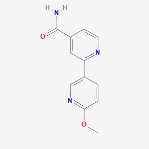 molecular formula C12H11N3O2 B5929434 6'-methoxy-2,3'-bipyridine-4-carboxamide 