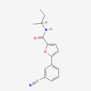 molecular formula C16H16N2O2 B5929448 N-(sec-butyl)-5-(3-cyanophenyl)-2-furamide 