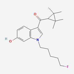 molecular formula C21H28FNO2 B592965 XLR11 6-hydroxyindole metabolite CAS No. 1630022-98-8