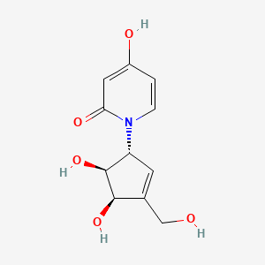 1-(3-(Hydroxymethyl)-4,5-dihydroxy-2-cyclopenten-1-yl)-4-hydroxy-2-pyridone