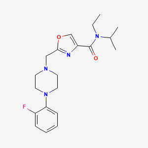 molecular formula C20H27FN4O2 B5929833 N-ethyl-2-{[4-(2-fluorophenyl)piperazin-1-yl]methyl}-N-isopropyl-1,3-oxazole-4-carboxamide 