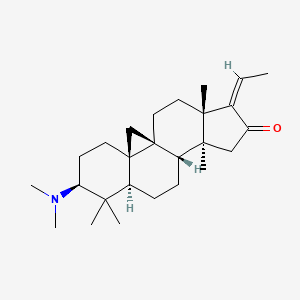 (17E)-3β-(Dimethylamino)-4,4,14-trimethyl-9β,19-cyclo-5α-pregn-17(20)-en-16-one