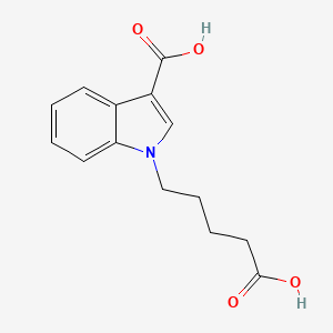 1-(4-Carboxybutyl)indole-3-carboxylic acid