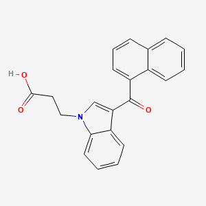 3-[3-(Naphthalene-1-carbonyl)indol-1-YL]propanoic acid