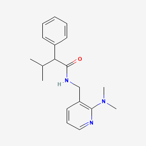 molecular formula C19H25N3O B5930041 N-{[2-(dimethylamino)pyridin-3-yl]methyl}-3-methyl-2-phenylbutanamide 