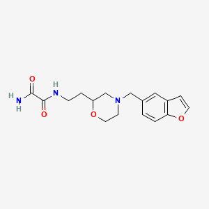 molecular formula C17H21N3O4 B5930083 N-{2-[4-(1-benzofuran-5-ylmethyl)morpholin-2-yl]ethyl}ethanediamide 