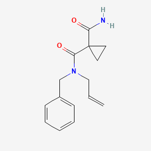 molecular formula C15H18N2O2 B5930102 N~1~-allyl-N~1~-benzylcyclopropane-1,1-dicarboxamide 