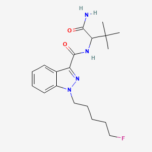 molecular formula C19H27FN4O2 B593013 N-[1-(aminocarbonyl)-2,2-dimethylpropyl]-1-(5-fluoropentyl)-1H-indazole-3-carboxamide CAS No. 1863065-90-0