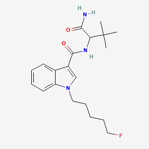 molecular formula C20H28FN3O2 B593015 N-[1-(aminocarbonyl)-2,2-dimethylpropyl]-1-(5-fluoropentyl)-1H-indole-3-carboxamide CAS No. 1863065-82-0