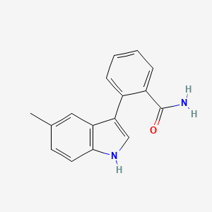 molecular formula C16H14N2O B5930249 2-(5-methyl-1H-indol-3-yl)benzamide 