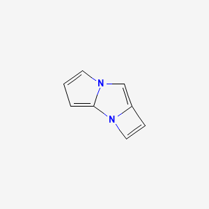 molecular formula C8H6N2 B593038 Azeto[1,2-c]pyrrolo[1,2-a]imidazole CAS No. 131238-20-5