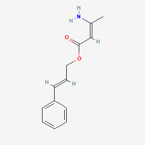 molecular formula C13H15NO2 B593052 3-Amino Crotonic Acid Cinnamyl Ester CAS No. 113898-97-8