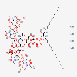 molecular formula C106H194N10O56 B593065 GQ1b Ganglioside CAS No. 68652-37-9
