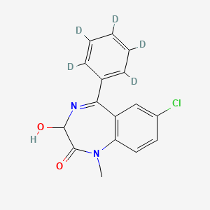 molecular formula C16H13ClN2O2 B593073 Temazepam-D5 CAS No. 136765-51-0