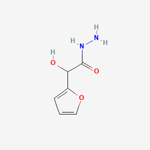 molecular formula C6H8N2O3 B593086 2-(Furan-2-yl)-2-hydroxyacetohydrazide CAS No. 1798-30-7