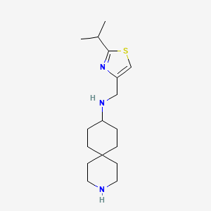 molecular formula C17H29N3S B5930905 N-[(2-isopropyl-1,3-thiazol-4-yl)methyl]-3-azaspiro[5.5]undecan-9-amine dihydrochloride 