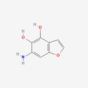 molecular formula C8H7NO3 B593092 6-Aminobenzofuran-4,5-diol CAS No. 138106-29-3