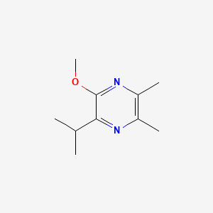 molecular formula C10H16N2O B593107 2-Isopropyl-3-methoxy-5,6-dimethylpyrazine CAS No. 128600-00-0