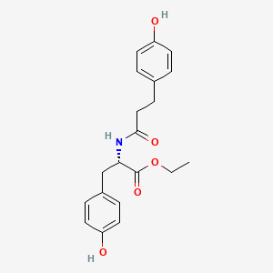 molecular formula C20H23NO5 B593111 Deamino-Tyr-Tyr ethyl ester CAS No. 135313-59-6