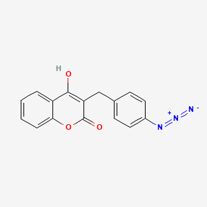 molecular formula C16H11N3O3 B593120 3-(4-Azidobenzyl)-4-hydroxycoumarin CAS No. 133950-79-5
