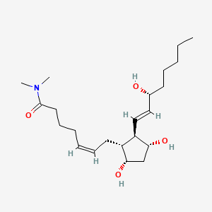 molecular formula C22H39NO4 B593129 Prostaglandin F2alpha dimethyl amide CAS No. 68192-15-4
