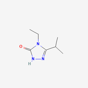 molecular formula C7H13N3O B593137 4-Ethyl-3-isopropyl-1H-1,2,4-triazol-5(4H)-one CAS No. 135301-61-0
