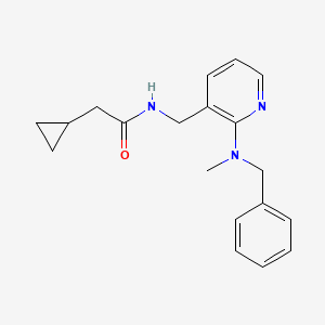 molecular formula C19H23N3O B5931401 N-({2-[benzyl(methyl)amino]pyridin-3-yl}methyl)-2-cyclopropylacetamide 