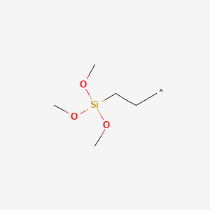 molecular formula C6H15O3Si B593142 三甲氧基甲硅烷基改性的聚乙烯亚胺 CAS No. 136856-91-2