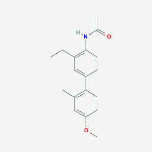 molecular formula C18H21NO2 B5931424 N-(3-ethyl-4'-methoxy-2'-methylbiphenyl-4-yl)acetamide 
