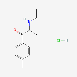 molecular formula C12H18ClNO B593143 2-(乙基氨基)-1-(对甲苯基)丙酮盐酸盐 CAS No. 1266688-86-1