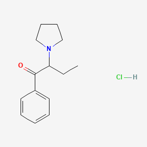molecular formula C14H20ClNO B593151 1-phenyl-2-(pyrrolidin-1-yl)butan-1-one hydrochloride CAS No. 13415-54-8