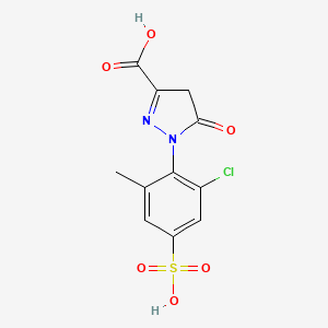 1-(2-Chloro-6-methyl-4-sulfophenyl)-5-oxo-4,5-dihydro-1H-pyrazole-3-carboxylic acid