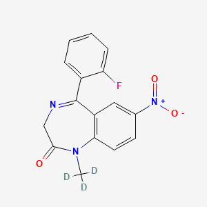 molecular formula C16H12FN3O3 B593199 Flunitrazepam-d3 CAS No. 219533-64-9