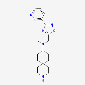 molecular formula C19H27N5O B5932053 N-methyl-N-{[3-(3-pyridinyl)-1,2,4-oxadiazol-5-yl]methyl}-3-azaspiro[5.5]undecan-9-amine dihydrochloride 